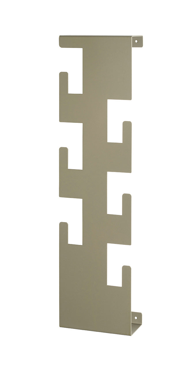 HAKU Möbel Wandgarderobe aus Metall 15 x 8 x 60 cm in Grün (Schilfgrün)
