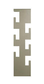HAKU Möbel Wandgarderobe aus Metall 15 x 8 x 60 cm in Grün (Schilfgrün)