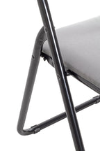 HAKU Möbel Klappstuhl aus Textil gepolstert in Grau, Schwarz