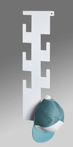 HAKU Möbel Wandgarderobe aus Metall 15 x 8 x 60 cm in Weiss