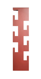 HAKU Möbel Wandgarderobe aus Metall 15 x 8 x 60 cm in Rot (Korallenrot)
