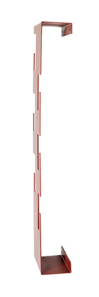 HAKU Möbel Wandgarderobe aus Metall 15 x 8 x 60 cm in Rot (Korallenrot)