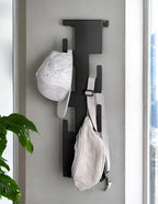 HAKU Möbel Wandgarderobe aus Metall 15 x 8 x 60 cm in Schwarz