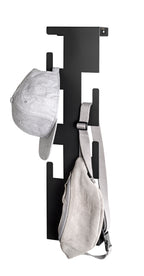 HAKU Möbel Wandgarderobe aus Metall 15 x 8 x 60 cm in Schwarz