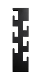 HAKU Möbel Wandgarderobe aus Metall 15 x 8 x 60 cm in Schwarz
