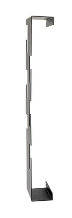 HAKU Möbel Wandgarderobe aus Metall 15 x 8 x 60 cm in Schwarz