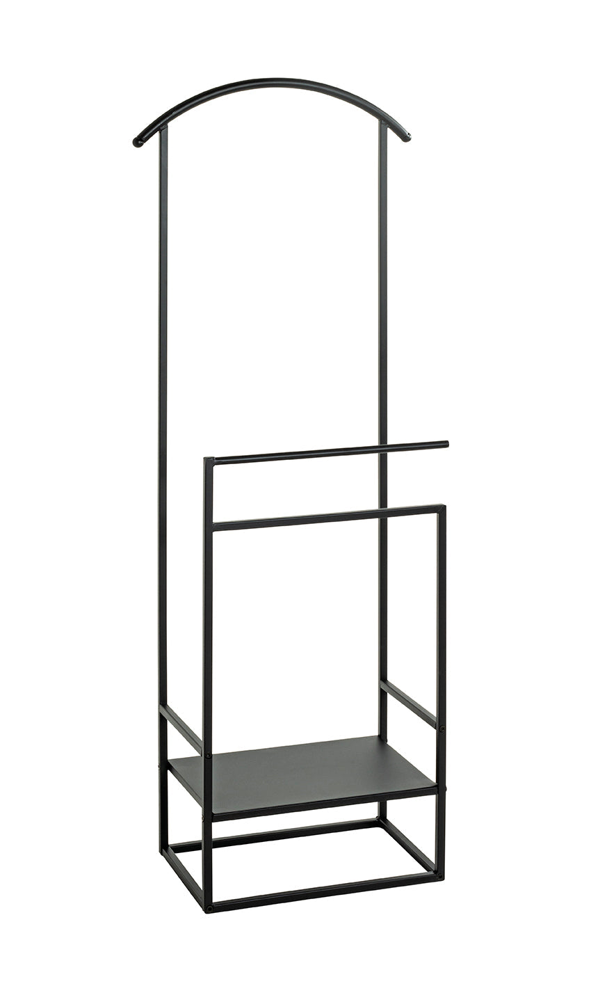 HAKU Möbel Herrendiener aus Metall in Schwarz 47 x 26 x 128 cm