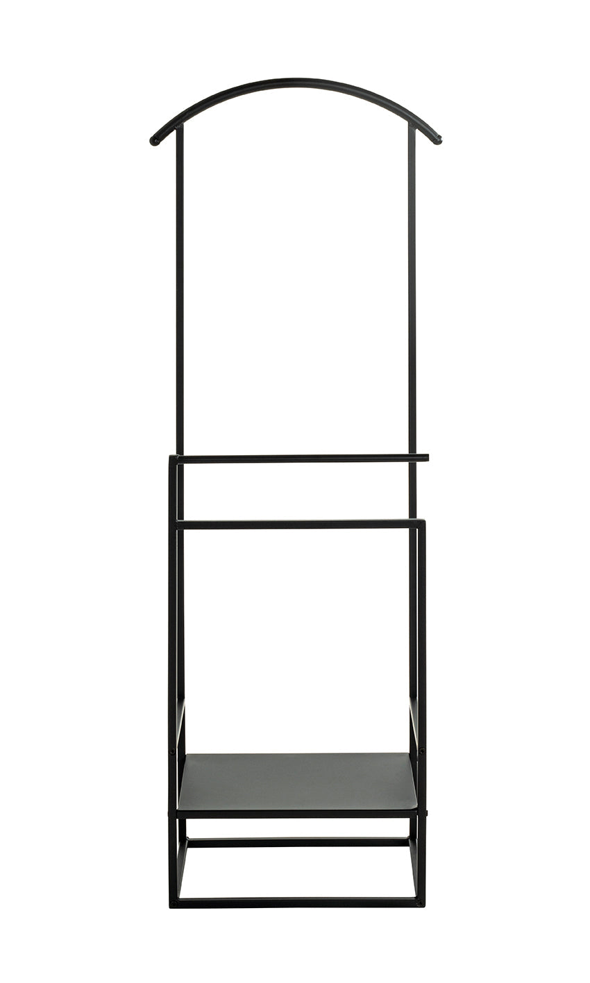 HAKU Möbel Herrendiener aus Metall in Schwarz 47 x 26 x 128 cm