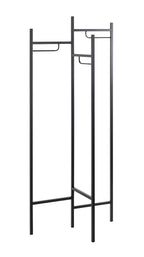HAKU Möbel Garderobenständer aus Metall in Schwarz 70 x 36 x 170 cm