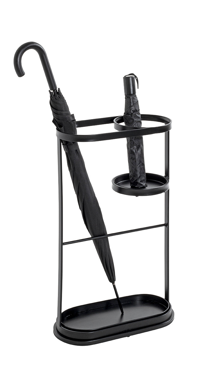 HAKU Möbel Schirmständer aus Metall in Schwarz 37 x 18 x 60 cm