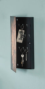 HAKU Möbel Schlüsselkasten aus Metall in Braun 20 x 4 x 40 cm