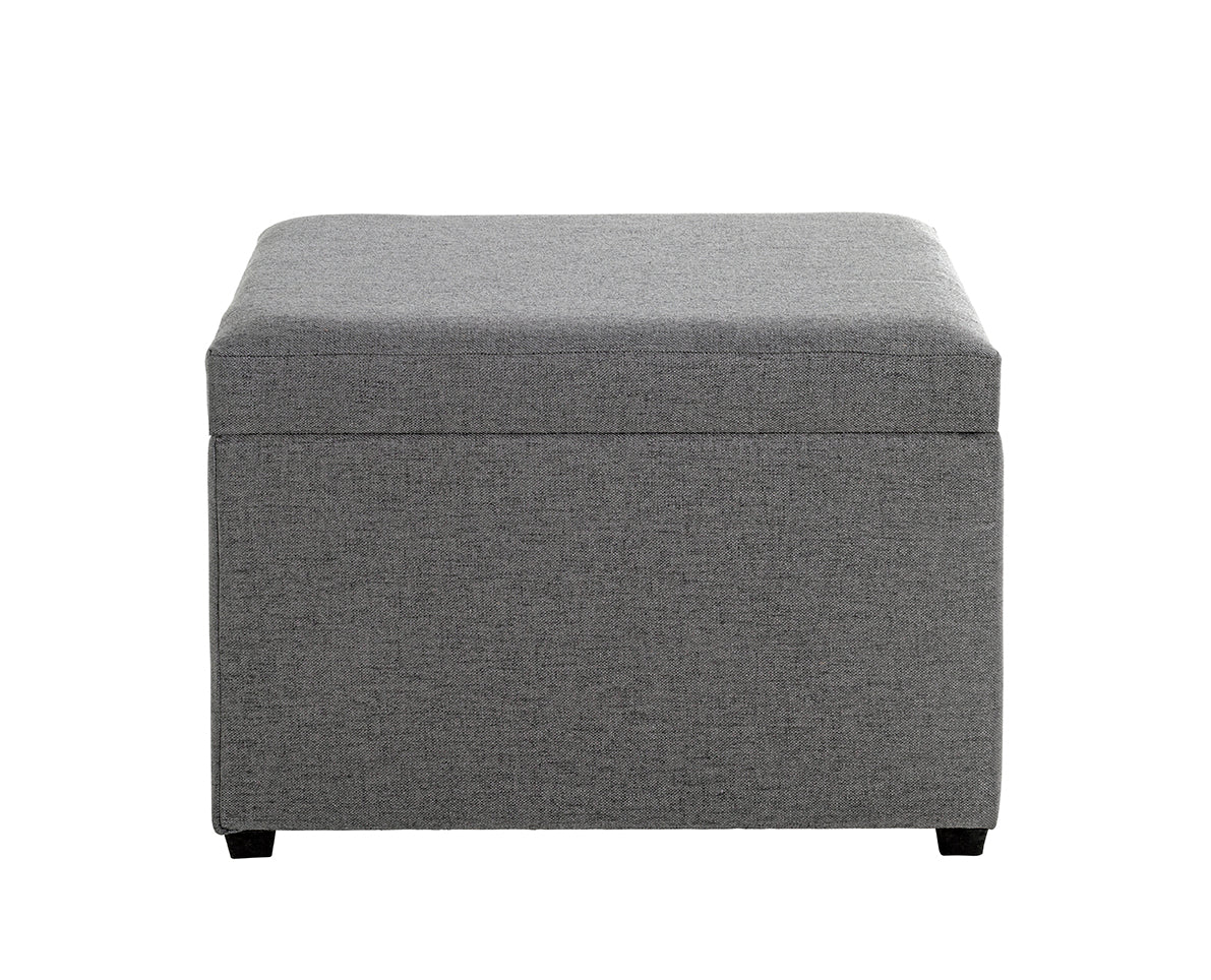 HAKU Möbel Sitztruhe aus Textil klappbar in Anthrazit 58 x 39 x 42 cm