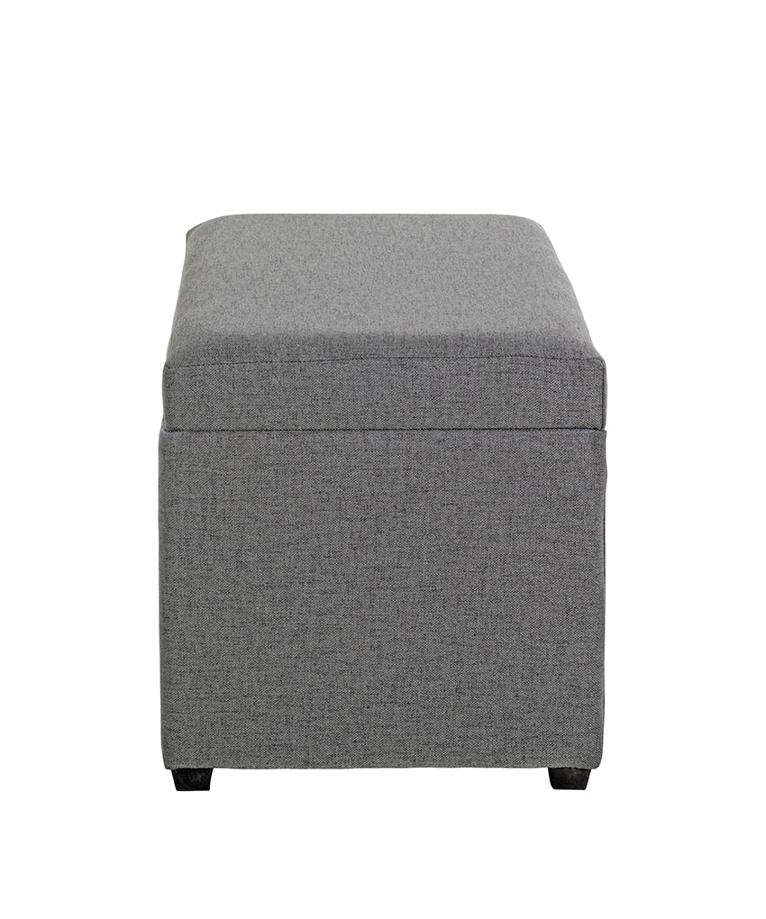 HAKU Möbel Sitztruhe aus Textil klappbar in Anthrazit 58 x 39 x 42 cm