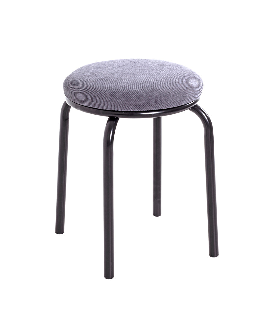 HAKU Möbel Stapelhocker aus Textil in Grau