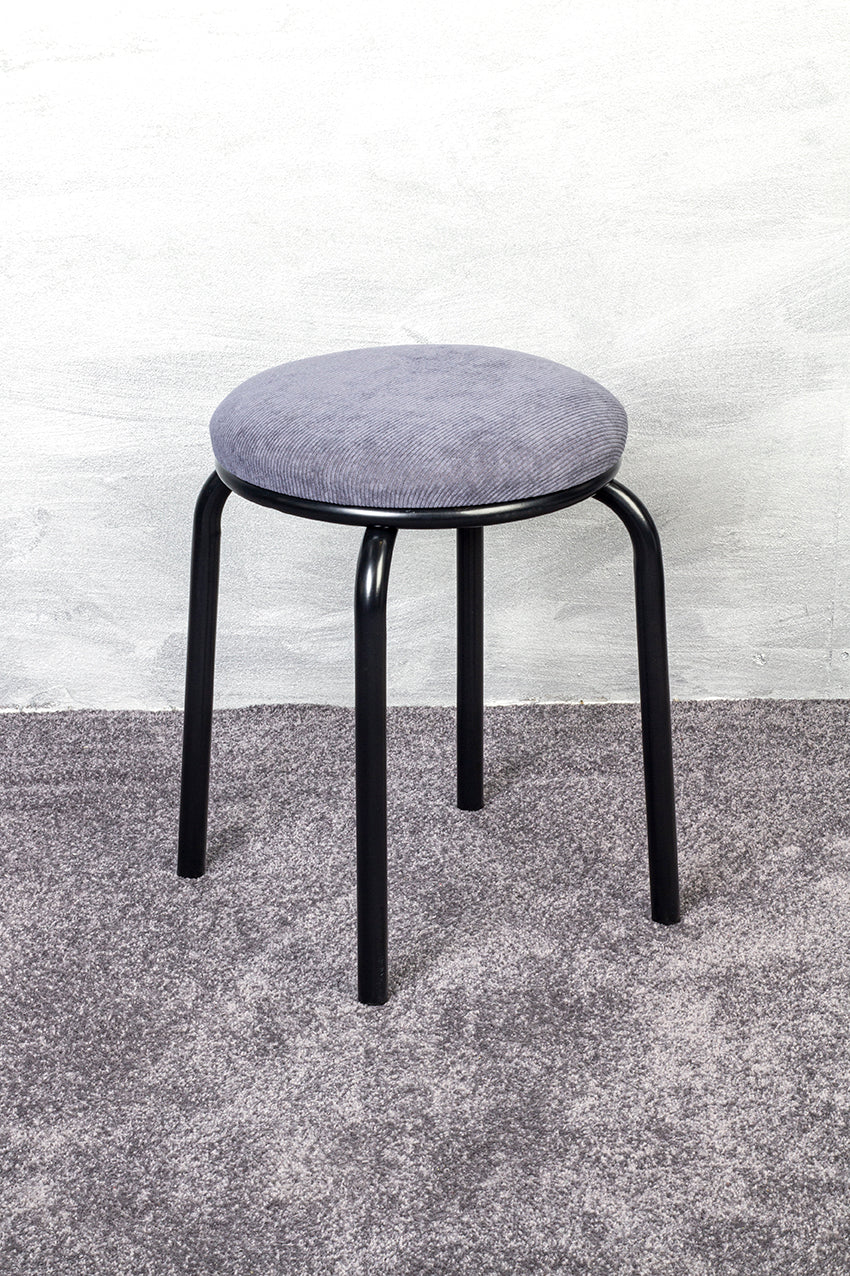 HAKU Möbel Stapelhocker aus Textil in Grau