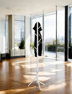 HAKU Möbel Garderobenständer aus Metall 48 x 173 cm in Weiss