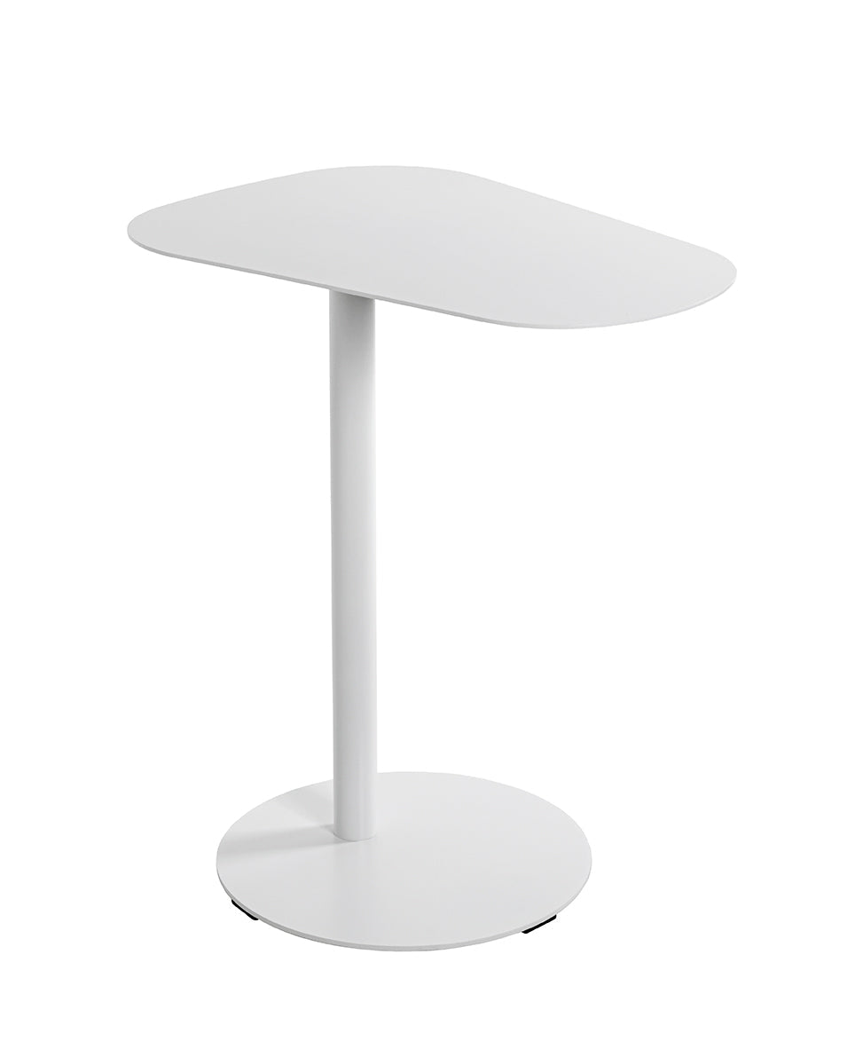 HAKU Möbel Beistelltisch aus Metall massiv 53 x 38 x 60 cm in Weiss
