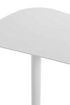 HAKU Möbel Beistelltisch aus Metall massiv 53 x 38 x 60 cm in Weiss