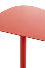 HAKU Möbel Beistelltisch aus Metall massiv 53 x 38 x 60 cm in Rot (Korallenrot)