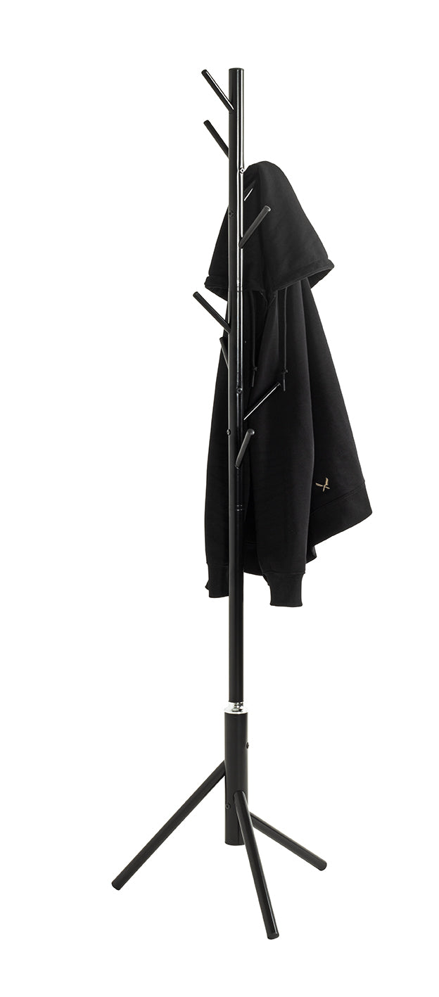HAKU Möbel Garderobenständer aus Metall 48 x 173 cm in Schwarz
