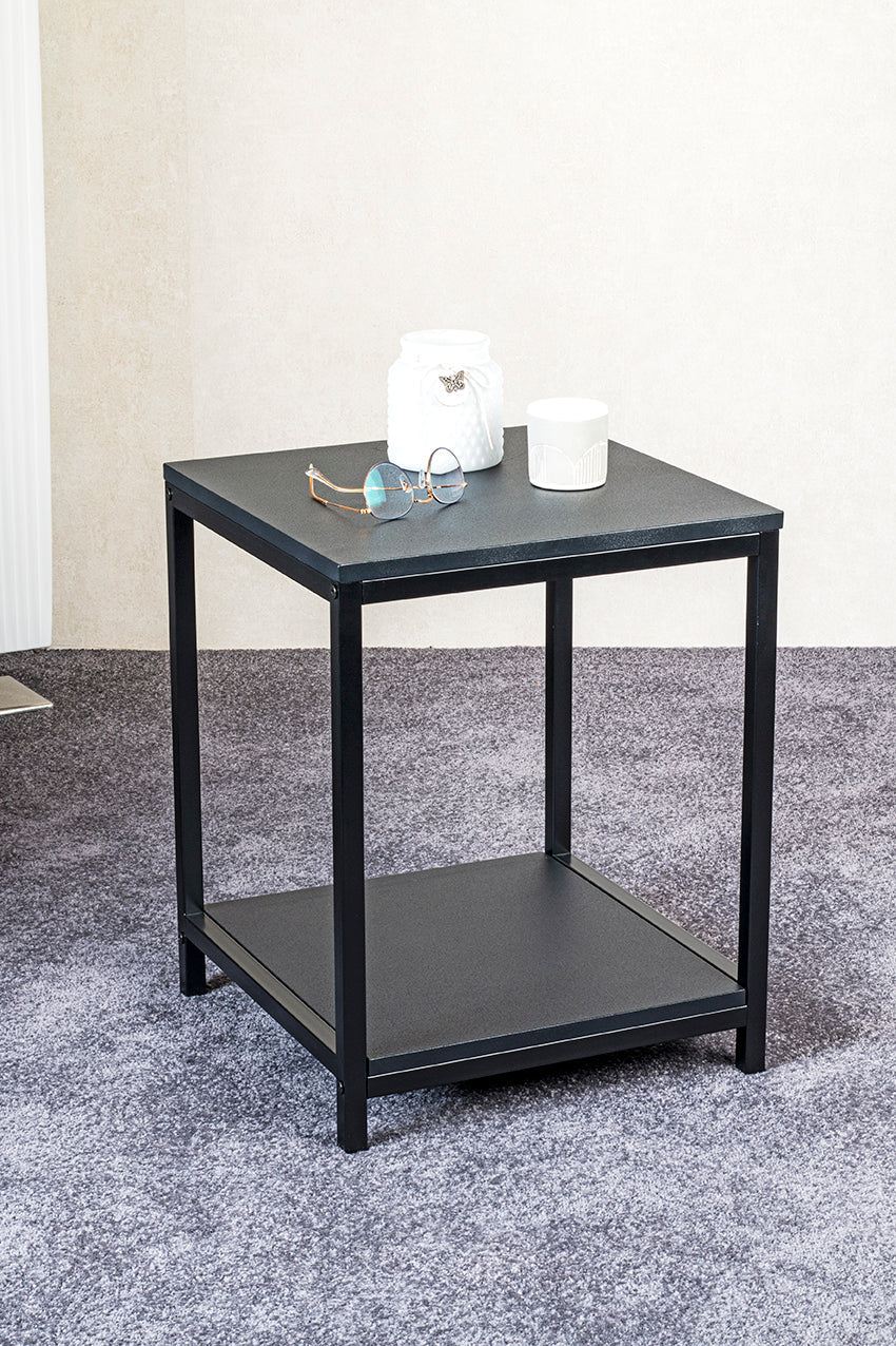 HAKU Möbel Beistelltisch aus MDF in Schwarz