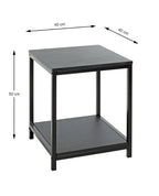 HAKU Möbel Beistelltisch aus MDF in Schwarz