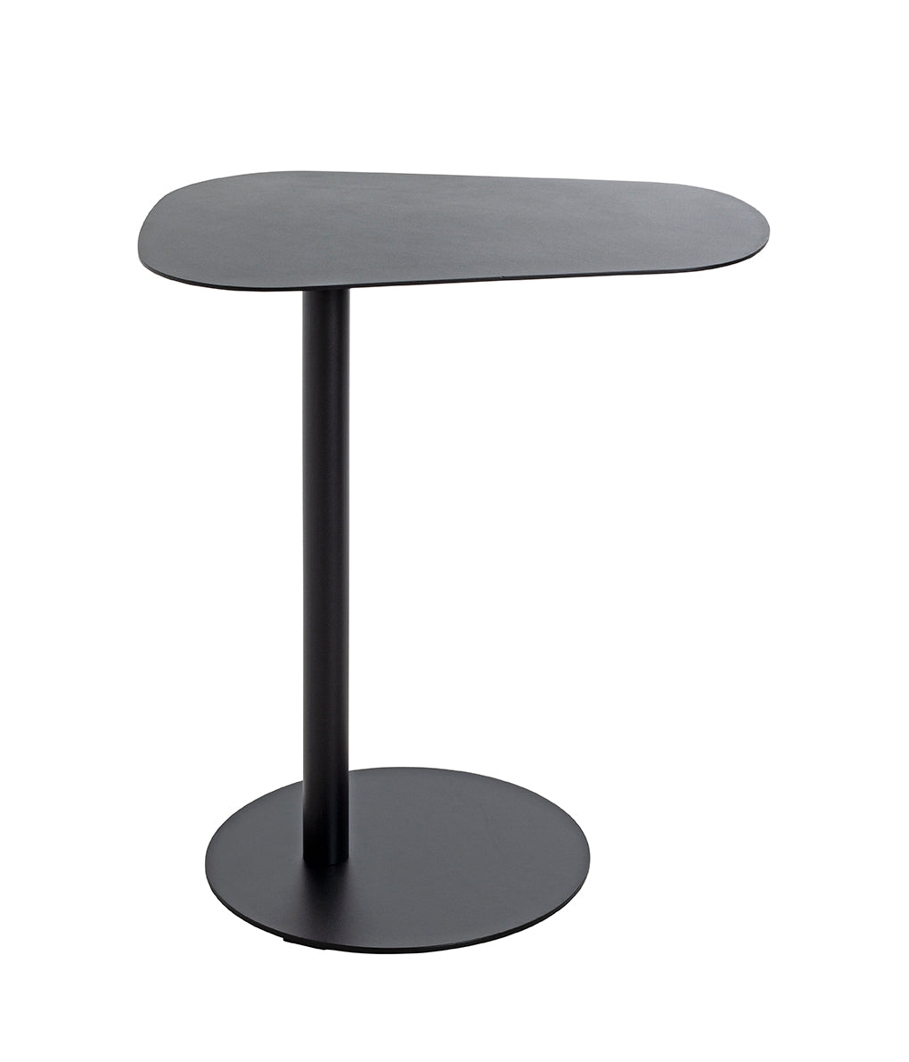 HAKU Möbel Beistelltisch aus Metall massiv 53 x 38 x 60 cm in Schwarz