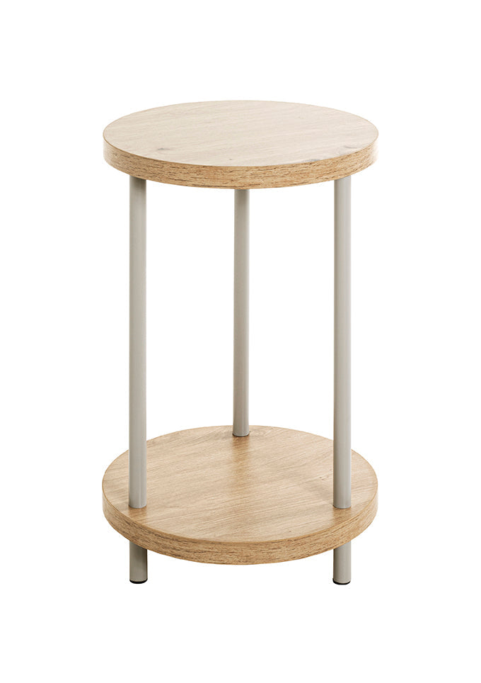 HAKU Möbel Beistelltisch aus MDF kratzbeständig in Braun 30 x 50 cm