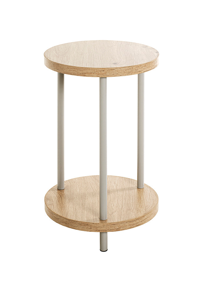 HAKU Möbel Beistelltisch aus MDF kratzbeständig in Braun 30 x 50 cm