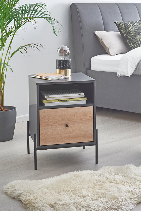 HAKU Möbel Konsole aus MDF kratzbeständig in Anthrazit