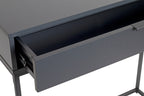 HAKU Möbel Konsole aus Holzwerkstoff Kippschutz 80 x 28 x 77 cm in Anthrazit, Schwarz
