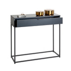 HAKU Möbel Konsole aus Holzwerkstoff Kippschutz 80 x 28 x 77 cm in Anthrazit, Schwarz