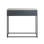 HAKU Möbel Konsole aus Holzwerkstoff Kippschutz 80 x 28 x 77 cm in Anthrazit, Schwarz
