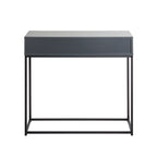 HAKU Möbel Konsole aus Holzwerkstoff Kippschutz 80 x 28 x 77 cm in Anthrazit, Schwarz