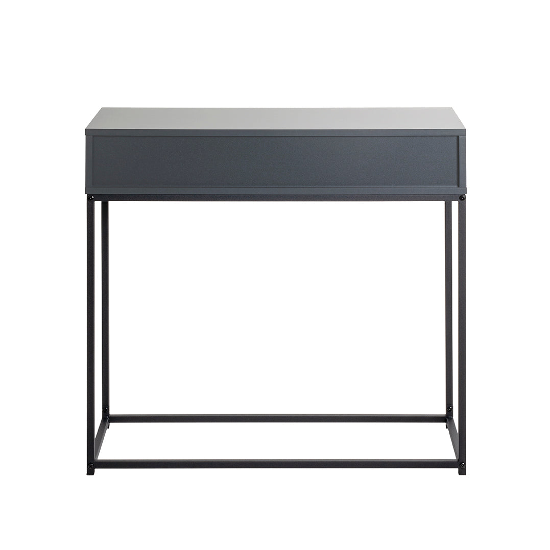 HAKU Möbel Konsole aus Holzwerkstoff Kippschutz 80 x 28 x 77 cm in Anthrazit, Schwarz
