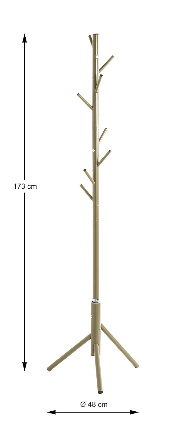 HAKU Möbel Garderobenständer aus Metall 48 x 173 cm in Grün