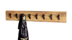 HAKU Möbel Wandgarderobe aus Massivholz Baumkante in Braun B 90 cm H 15-36 cm, 90 x 9 cm, H 15 cm