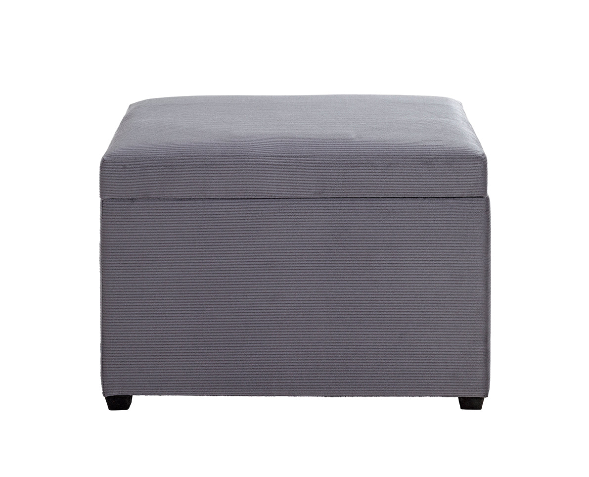 HAKU Möbel Sitztruhe aus Textil klappbar 58 x 39 x 42 cm in Grau