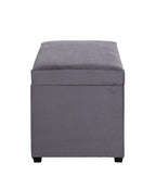 HAKU Möbel Sitztruhe aus Textil klappbar 58 x 39 x 42 cm in Grau