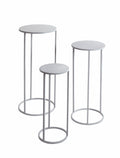 HAKU Möbel Blumensäule aus Metall in Grau