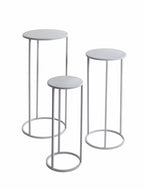 HAKU Möbel Blumensäule aus Metall in Grau