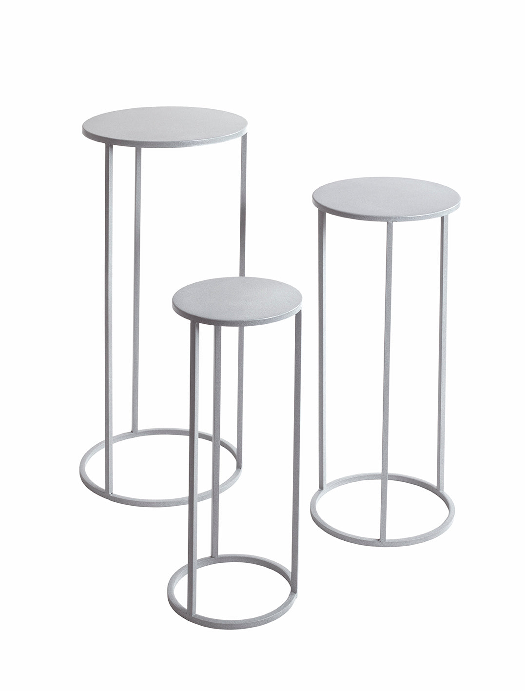 HAKU Möbel Blumensäule aus Metall in Grau