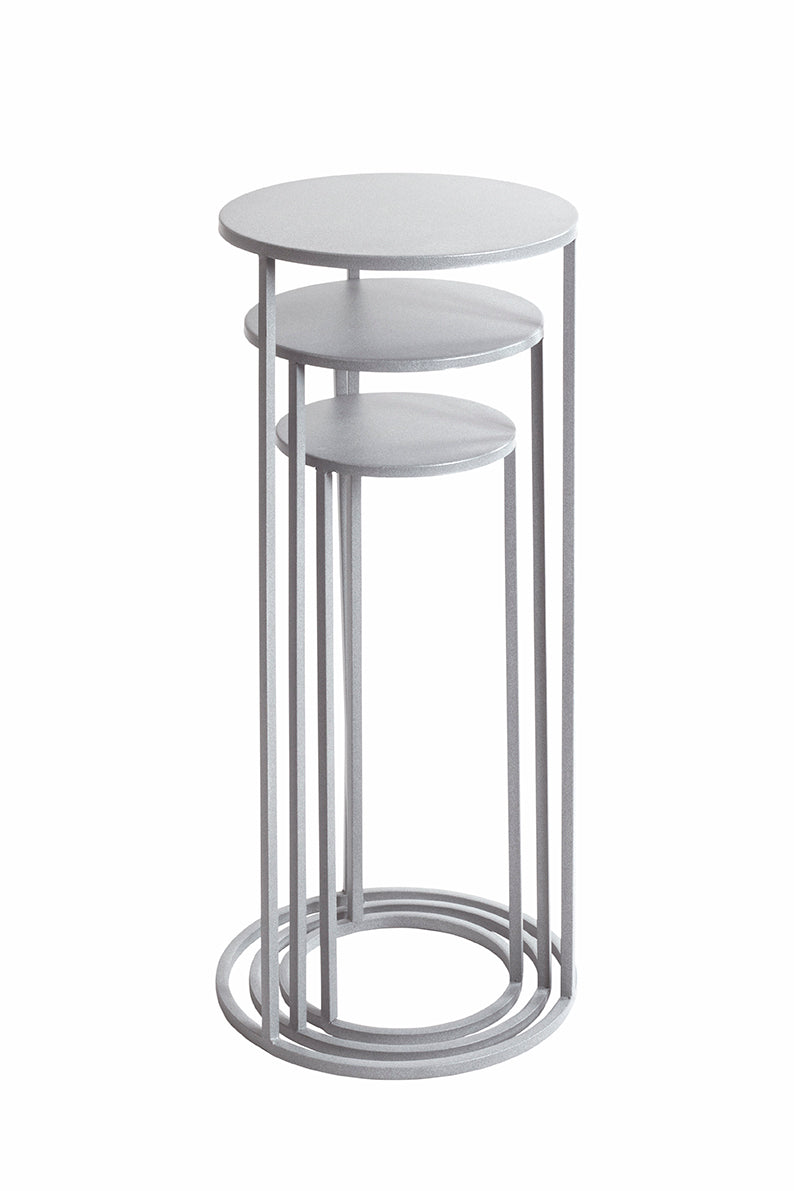 HAKU Möbel Blumensäule aus Metall in Grau