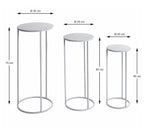 HAKU Möbel Blumensäule aus Metall in Grau