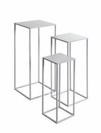 HAKU Möbel Blumensäule aus Metall in Grau