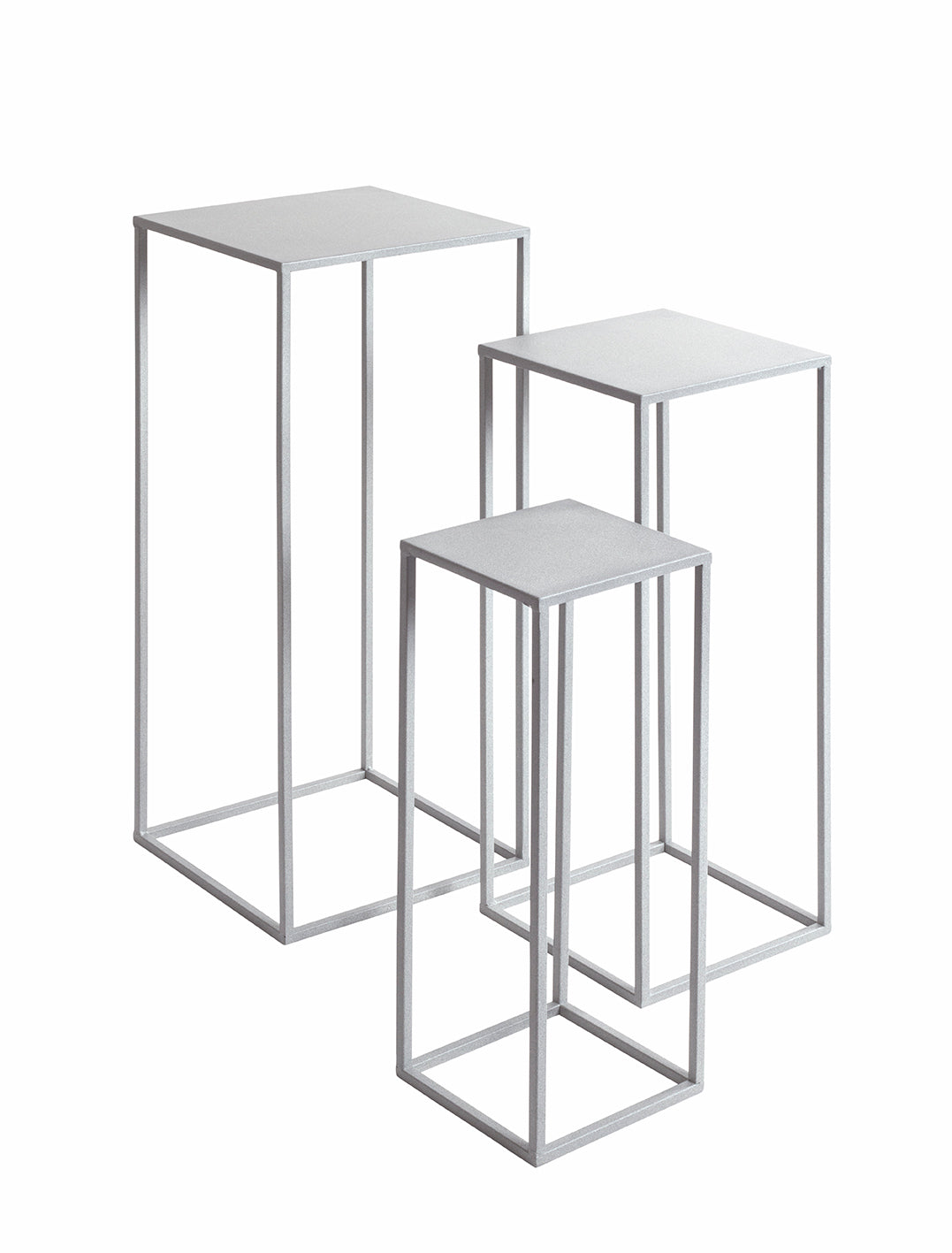 HAKU Möbel Blumensäule aus Metall in Grau