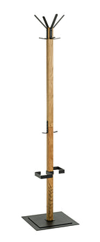 HAKU Möbel Garderobenständer aus Massivholz in Braun 40 x 40 x 180 cm