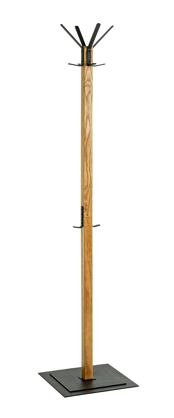 HAKU Möbel Garderobenständer aus Massivholz in Braun 40 x 40 x 180 cm