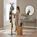HAKU Möbel Garderobenständer aus Massivholz in Braun 40 x 40 x 180 cm