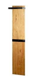 HAKU Möbel Wandgarderobe aus Massivholz in Braun 35 x 25 x 175 cm